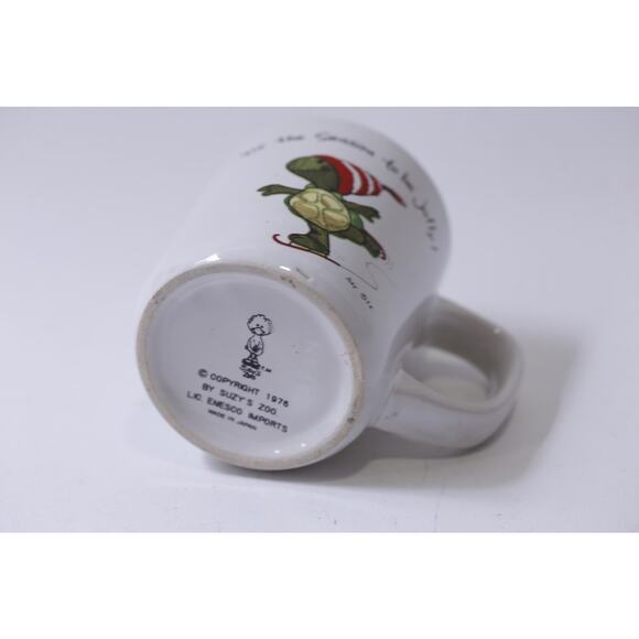 Enesco, Suzy's Zoo, Christmas, Coffee Cup, Ice Skating Turtle, ~ 250521-WH 717 - Picture 3 of 4